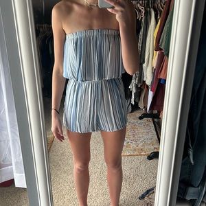 Strapless romper